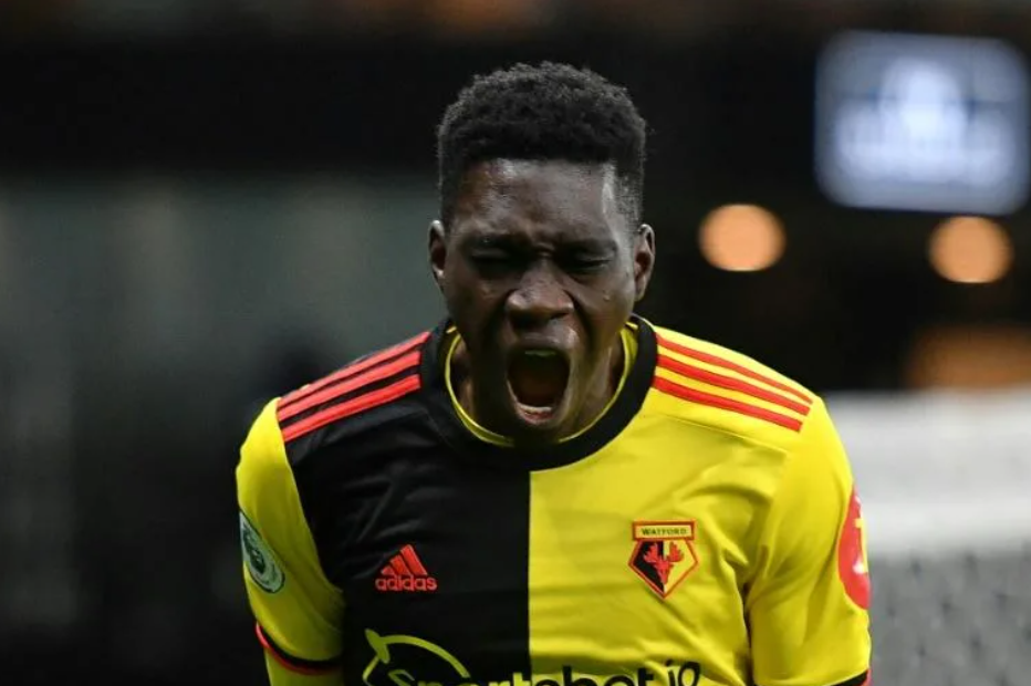 AFP | Ismaila Sarr's penalty saw Watford promoted back to the Premier League on Saturday