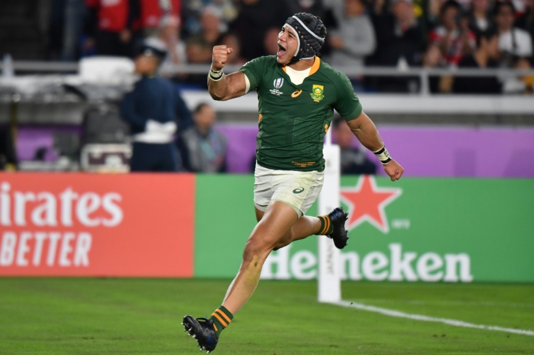 Cheslin Kolbe scored three tries at the 2019 Rugby World Cup | AFP