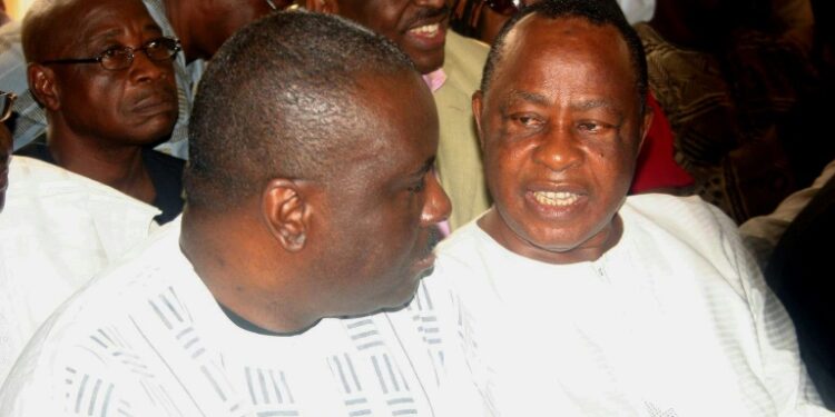 James Ibori (L) was released from prison in 2017 | AFP
