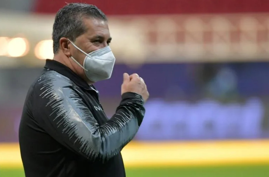 Venezuela's Portuguese coach Jose Peseiro surveys the field at Mane Garrincha Stadium in Brasilia | AFP