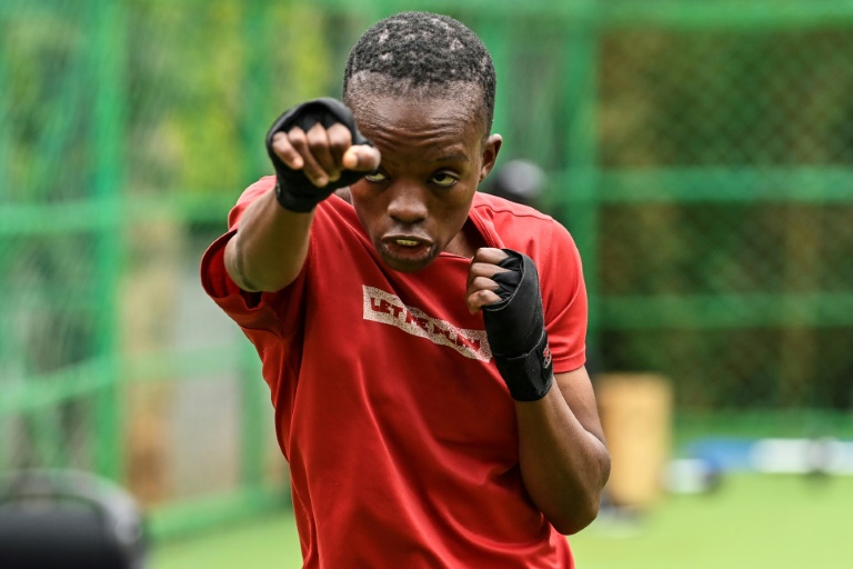 Kenyan boxer Christine Ongare trains ahead of the Tokyo Olympics | AFP