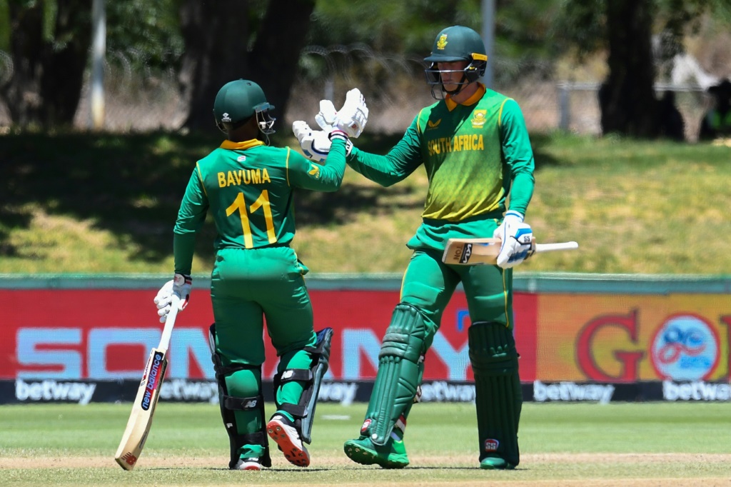 South Africa captain Temba Bavuma (left) and Rassie van der Dussen (right) added 204 for the fourth wicket against India on Wednesday | AFP