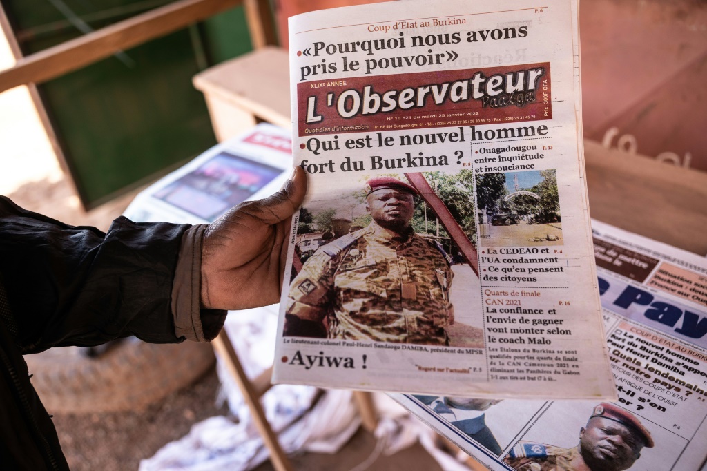 'Who is Burkina's new strongman?' asks the headline of this newspaper | AFP