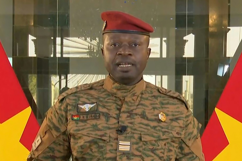 The junta is headed by Lieutenant-Colonel Paul-Henri Sandaogo Damiba, who commands a region that has been badly hit by jihadist attacks | AFP