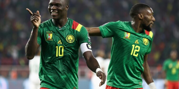 Between them, Vincent Aboubakar and Karl Toko-Ekambi have scored all of Cameroon's goals so far at the Africa Cup of Nations | AFP