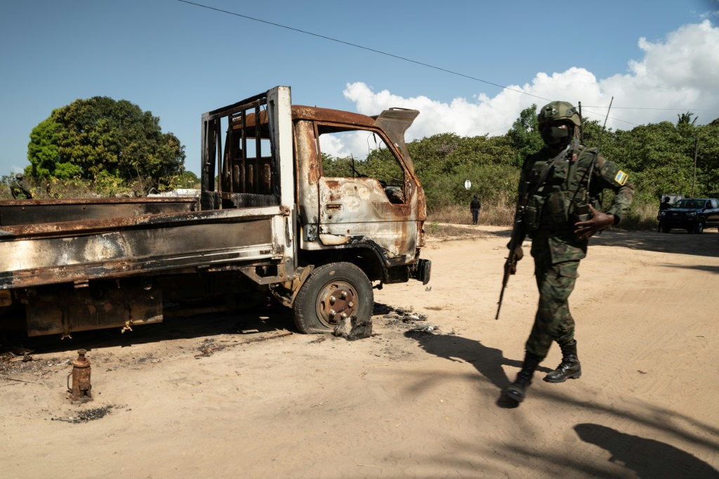 Rwandan soldiers, armed with rocket-propelled grenades, still patrol the once-deserted streets of Palma in Mozambique | AFP