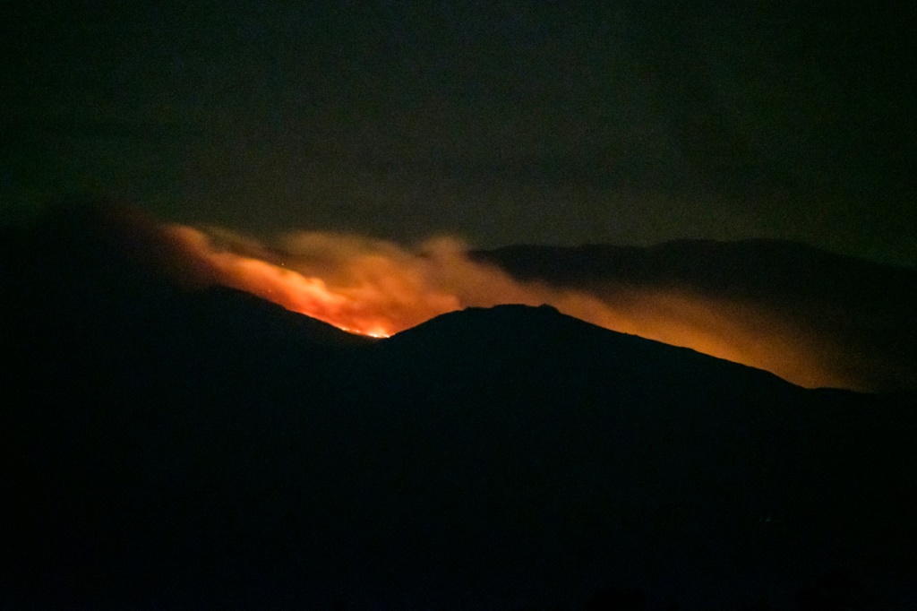 The fire at Kenya's Aberdare national park started on Saturday | AFP