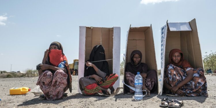 Hundreds of civilians have fled violence to the Afar capital Semera | AFP