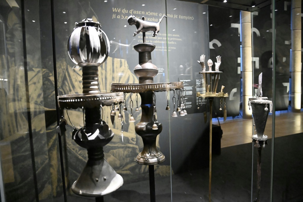 The 26 pieces, some considered sacred in Benin, will be displayed from Sunday in the presidential palace in Cotonou in a show entitled "Benin art yesterday and today" | AFP