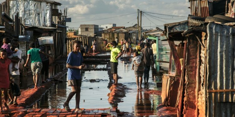 Torrential rain from tropical storm Ana flooded homes in Madagascar's capital Antananarivo in January | AFP