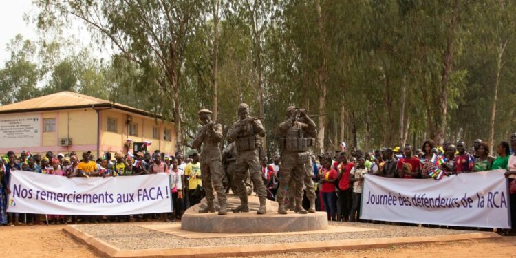 The 'Russian Monument' In Bangui | Afp