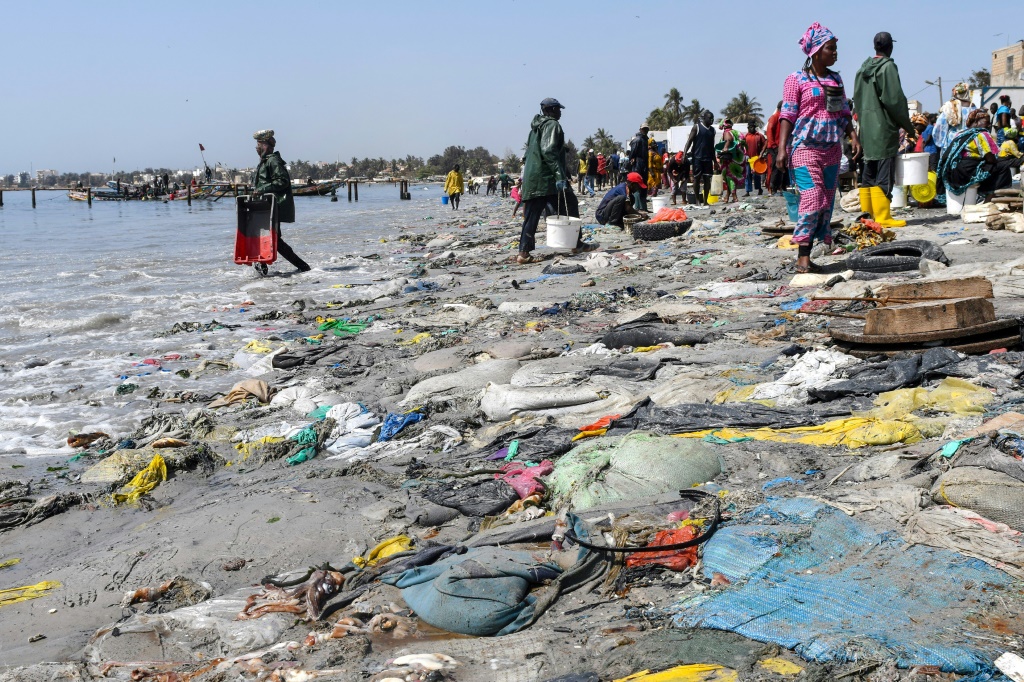 Curse of plastic: The beach at Hann Bay, a densely-populated district of the Senegalese capital Dakar | AFP