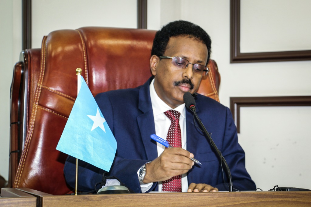 Elections to appoint a successor to President Mohamed Abdullahi Mohamed, commonly known by his nickname of Farmajo, are more than a year overdue | AFP