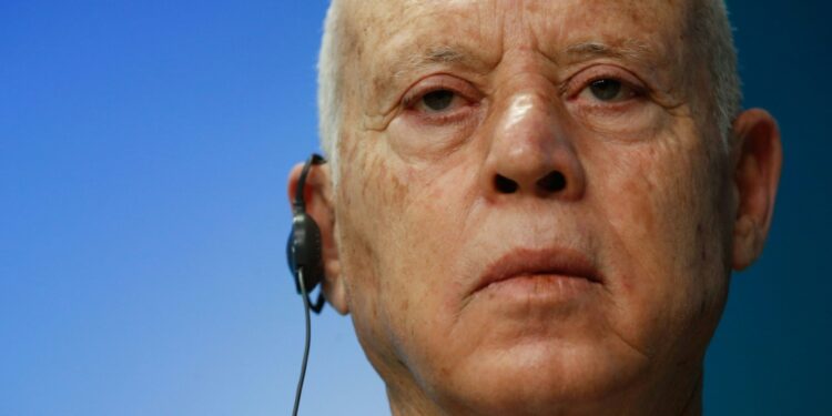 Tunisia's President Kais Saied (pictured February 2022) sacked the government and suspended the assembly in July 2021, later moving to rule by decree | AFP