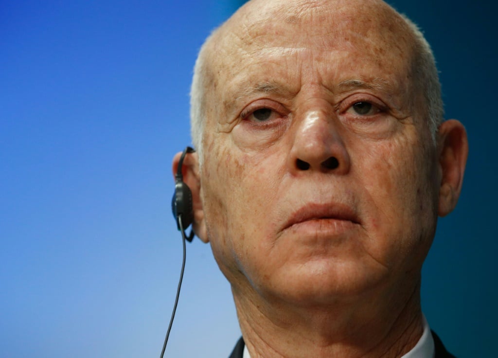 Tunisia's President Kais Saied (pictured February 2022) sacked the government and suspended the assembly in July 2021, later moving to rule by decree | AFP