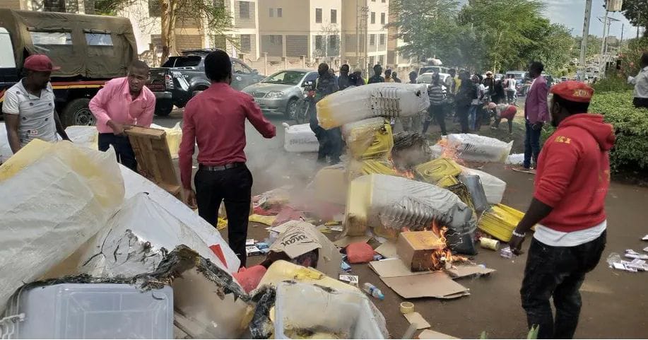 UDA nominations: Lorry ransacked, ballot boxes burnt in Embu