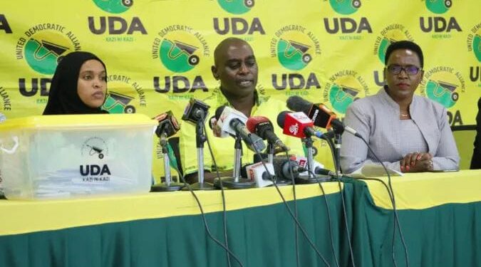 UDA party National Election Board Addressing the press.