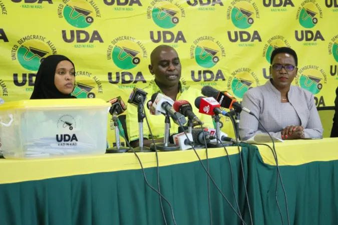 UDA party National Election Board Addressing the press.