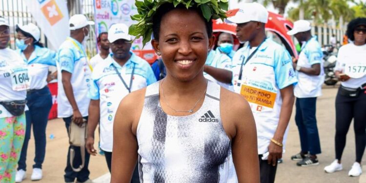 Kenyan-born Bahraini athlete Damaris Muthee
