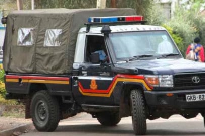 Police vehicle. PHOTO/Standard.