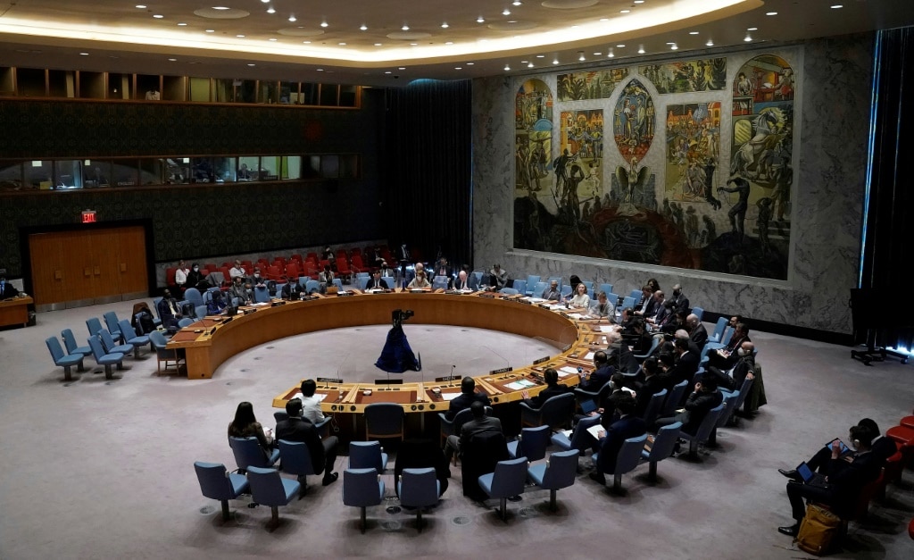 The New York-based UN Security Council -- seen here on March 18, 2022 -- voted unanimously Thursday March 31,2022 to renew a peacekeeping mission in Somalia until the end of 2024 | AFP