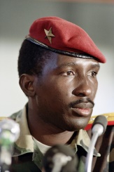 Photo of the late Burkina Faso President, Thomas Sankara. PHOTO/AFP
