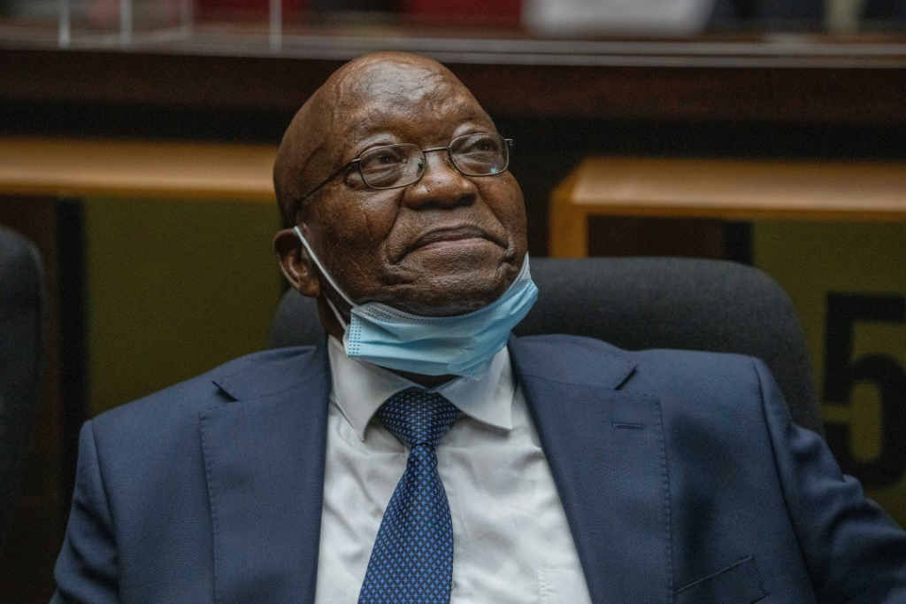 Zuma, pictured in court in January | AFP