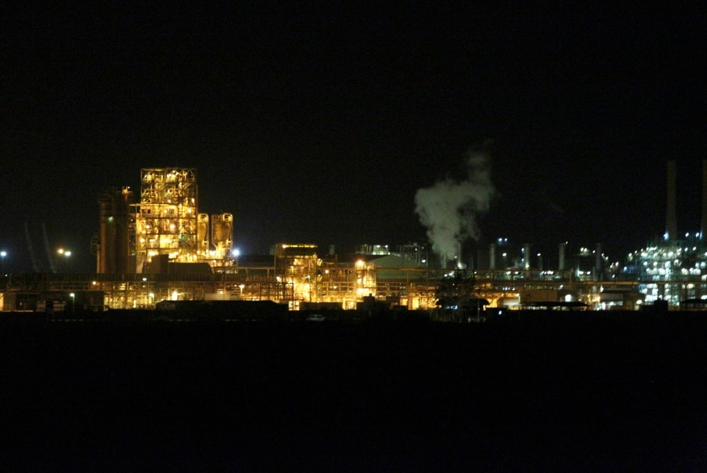 Libya's Brega refinery and oil terminal pictured on March 11, 2014 | AFP