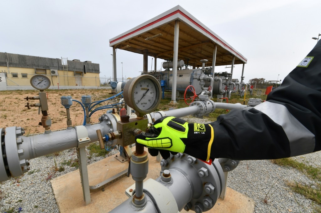 The Transmed pipeline brings gas from Algeria to Italy via this section in Tunisia | AFP