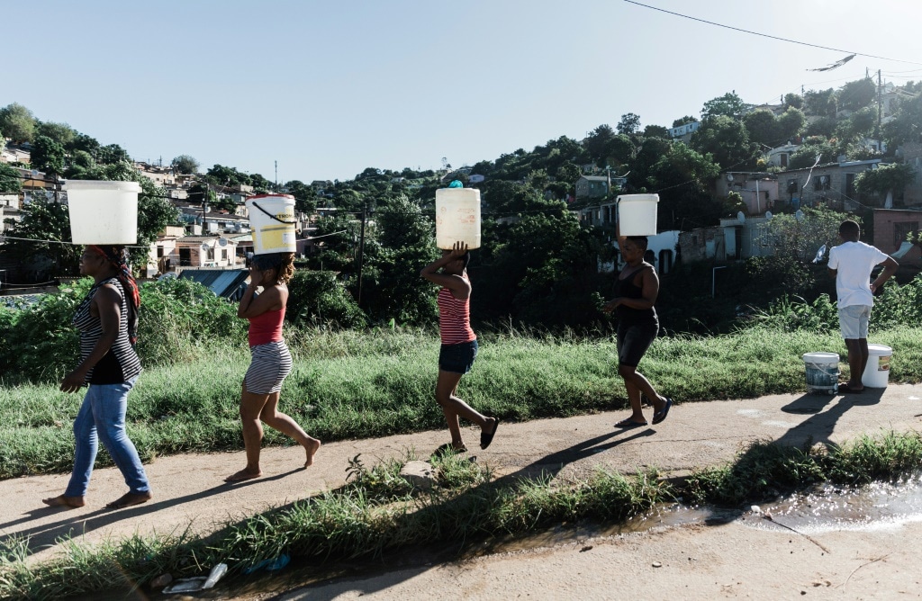 State-run provider Umgeni Water says two of the four major aqueducts to the treatment plant that supplies Durban are broken | AFP