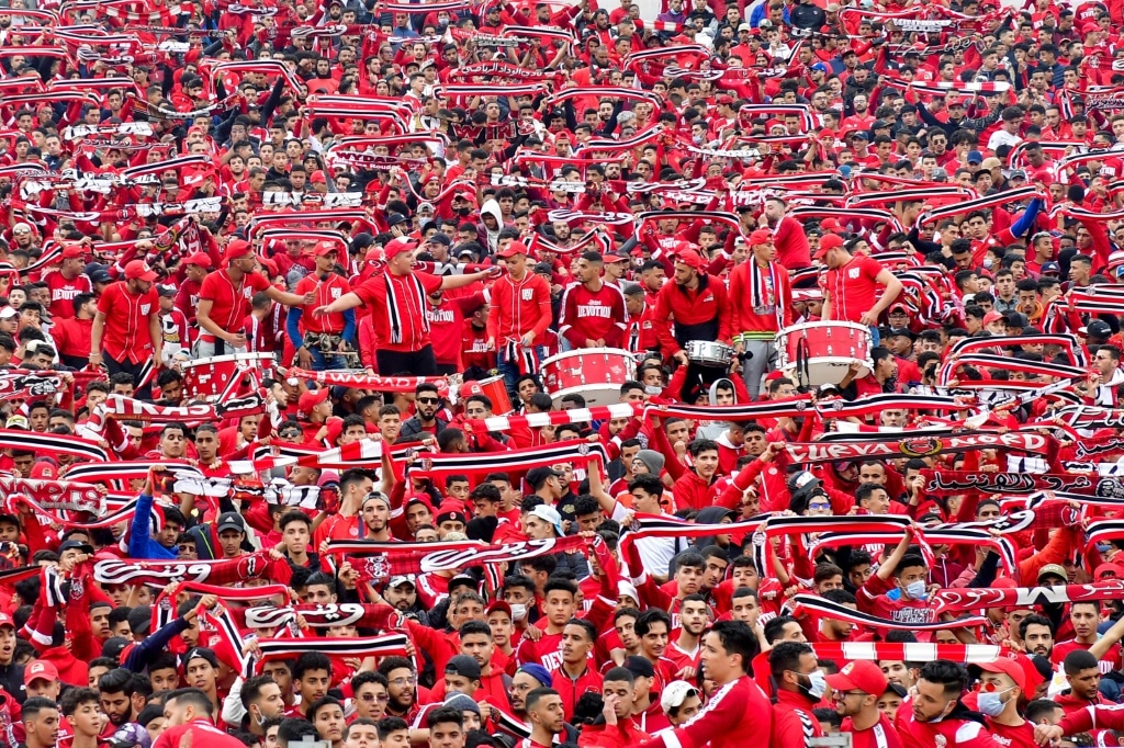 Supporters of Moroccan club Wydad Casablanca are among the most vibrant in Africa | AFP