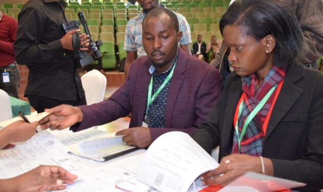 Presidential aspirant Peter Kingo'ri when he appeared before the IEBC for clearance,Photo/courtesy