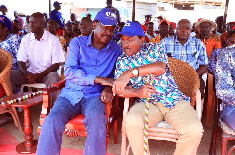 Raila Odinga and Kalonzo Musyoka at a past function