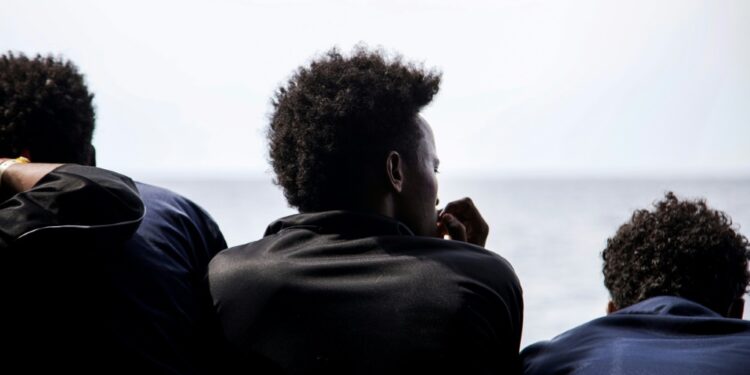 The 16-year-old was rescued off the coast of Libya from an overcrowded dinghy | AFP