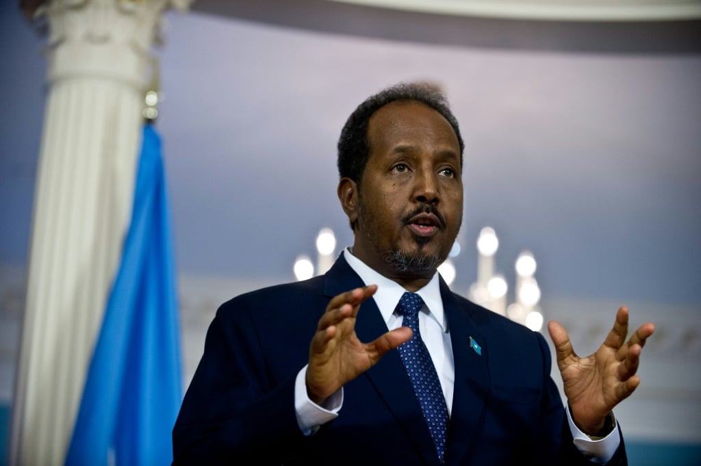 Mohamud needs to tackle a looming famine and the damage done by months of political infighting | AFP