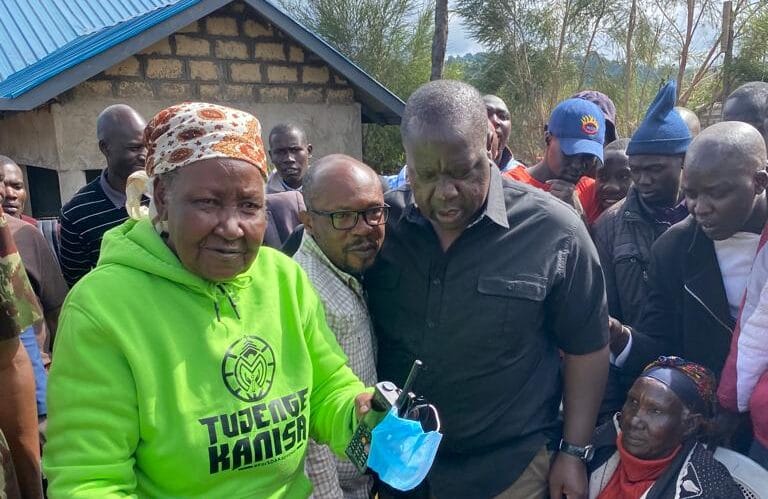 CS Matiang'i, IG Mutyambai Elated After Meeting One of The First Female Officers to Serve in Precolonial Kenya Police Force