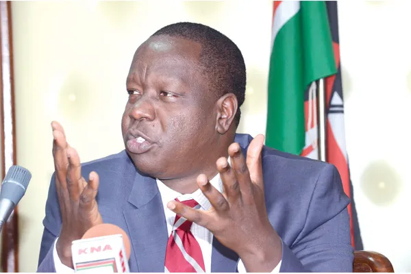 CS Fred Matiangi is expected to present himself before the DCI for questioning. Photo/Courtesy