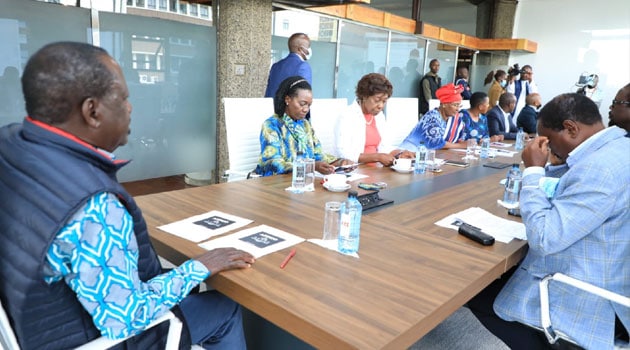 Azimio La Umoja-One Kenya leaders during a council meeting.Photo/Courtesy