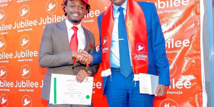 Jubilee Mathare constituency parliamentary aspirant Kelvin Kioko.Photo/courtesy