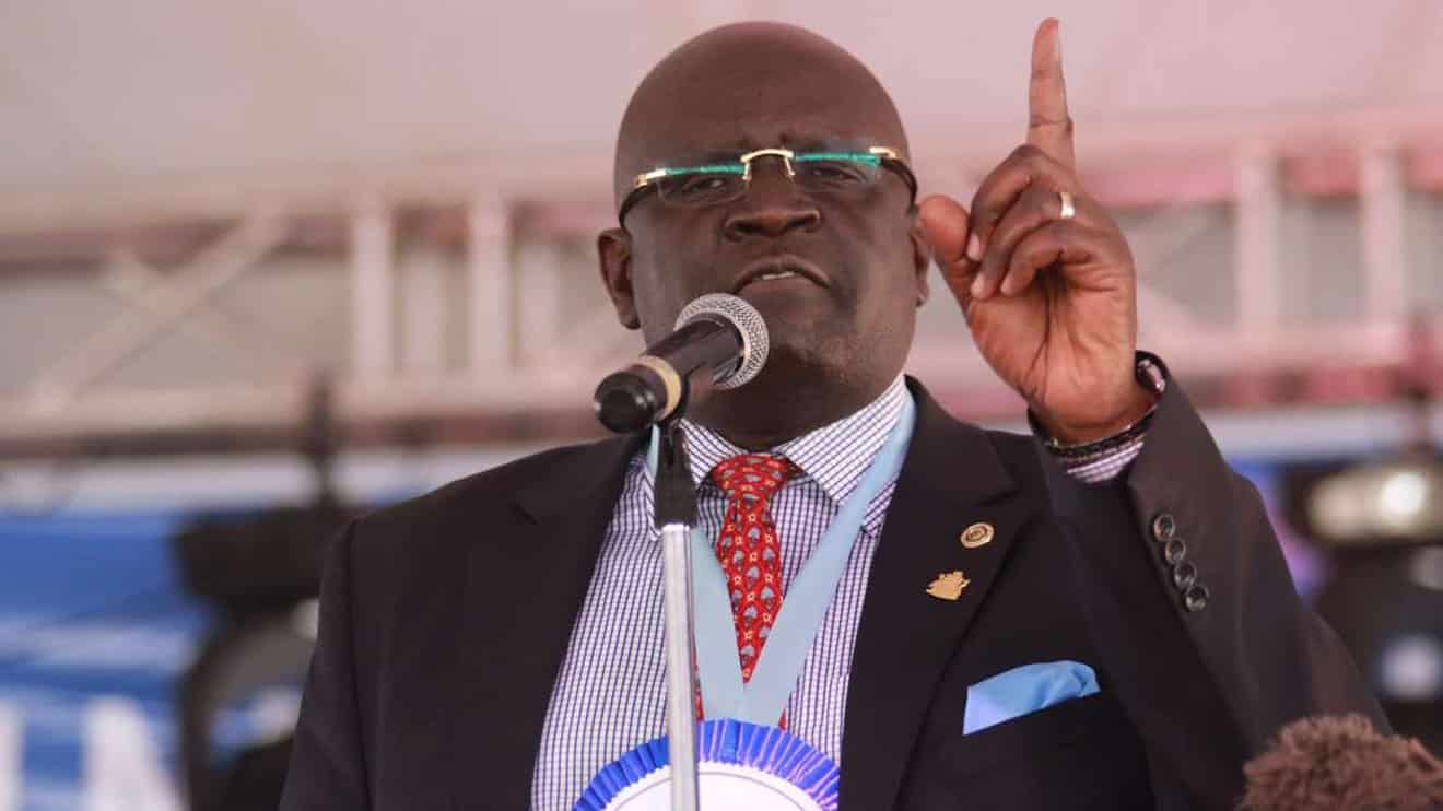 Education Cabinet Secretary George Magoha who spoke of the Kenyatta University land saga.PHOTO/COURTESY