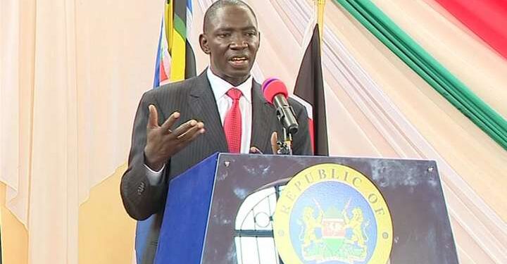 Government Spokesperson Cyrus Oguna.He has defended the government over the rising cost of living