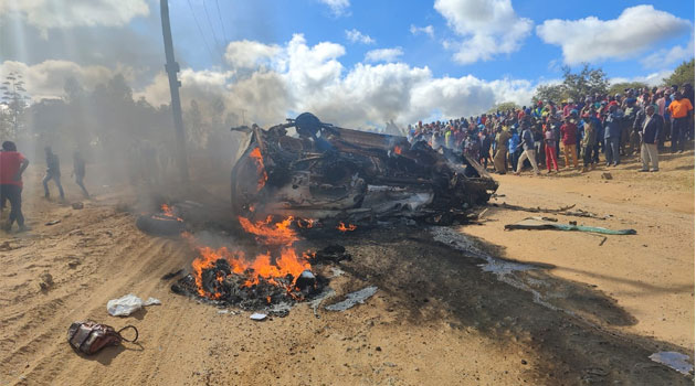 Matatu Gas Cylinder explosion claims six lives