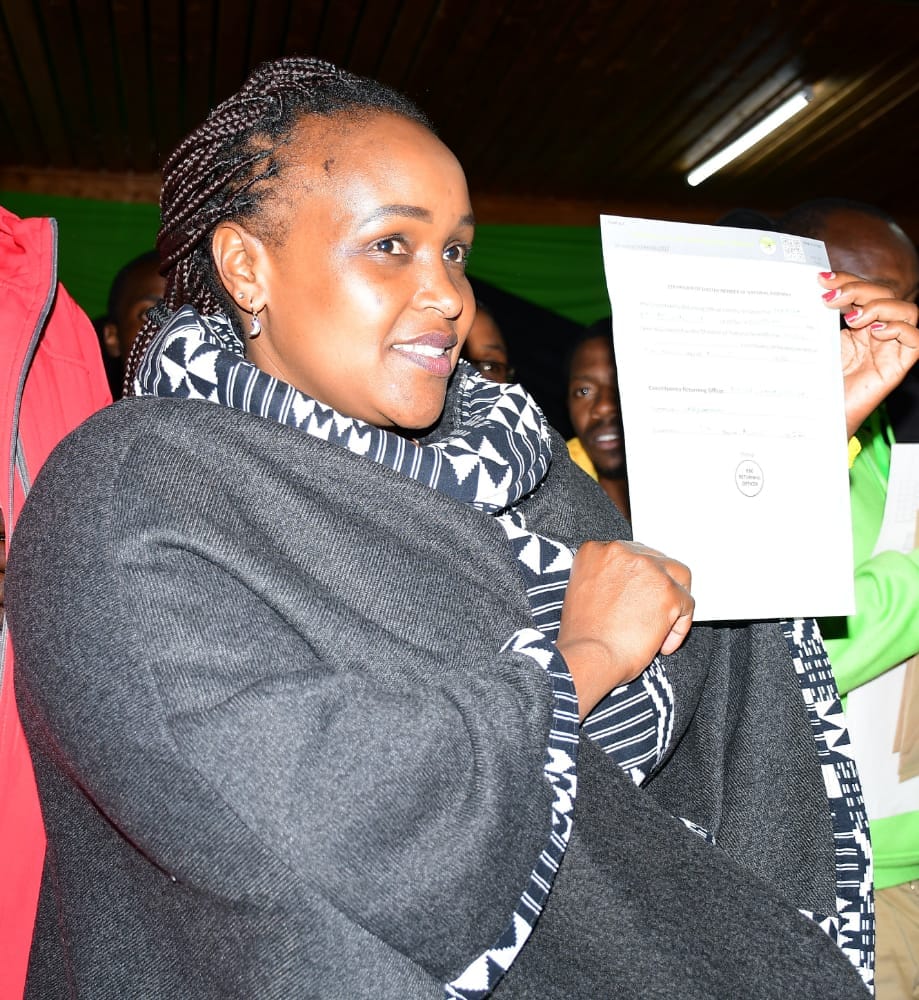 Wangari has won a second term as Gilgil MP.Photo/Courtesy