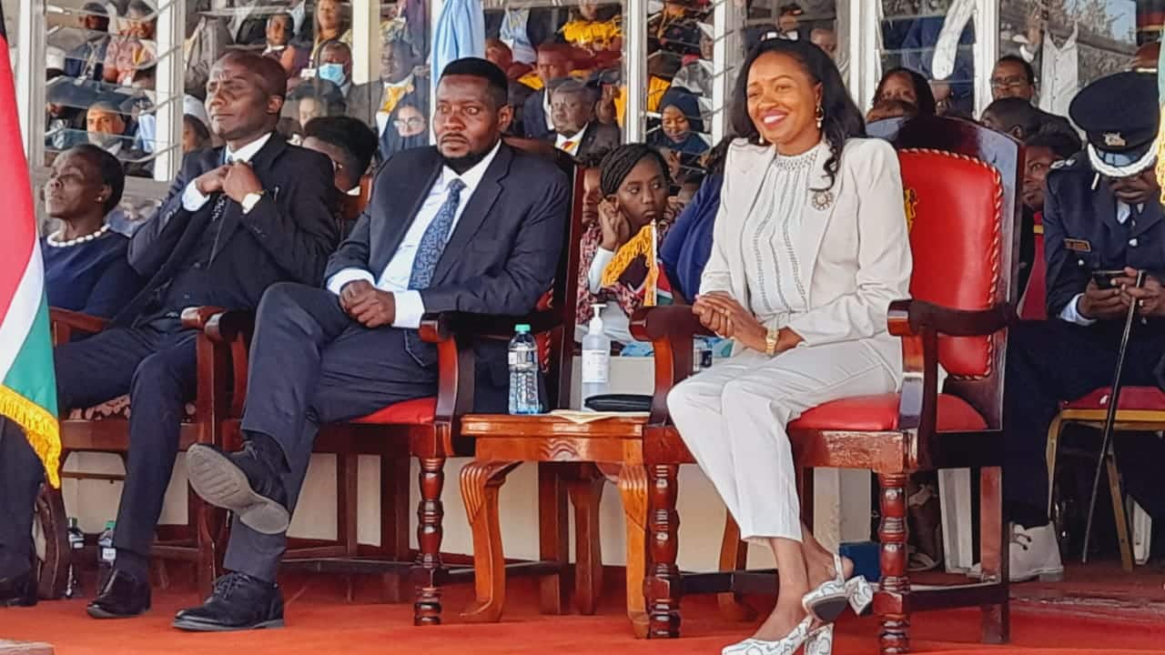 Nakuru Governor Susan Kihika during her swearing in ceremony in Nakuru.Photo/Courtesy