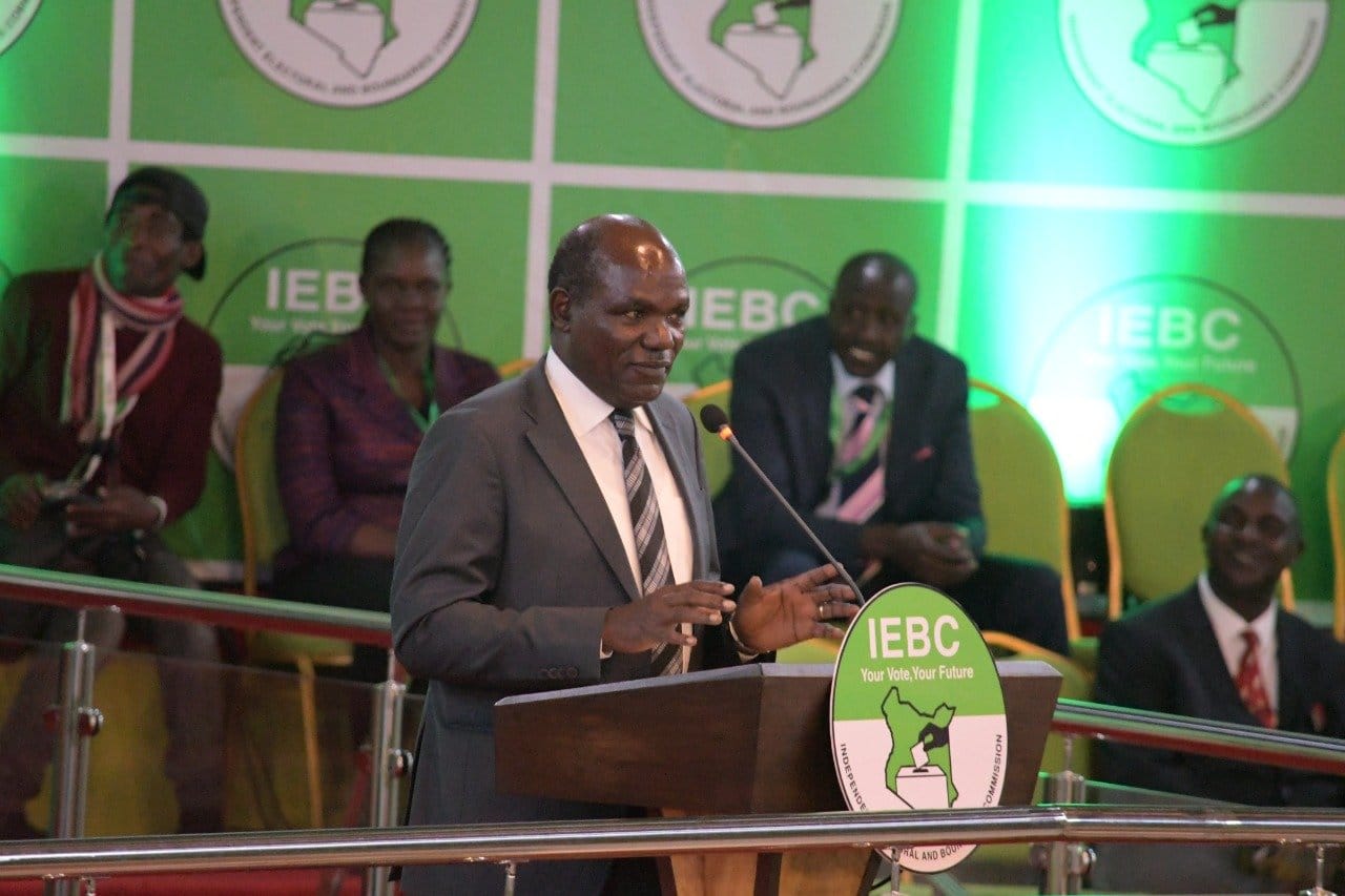 IEBC chairman Wafula Chebukati.Photo/courtesy