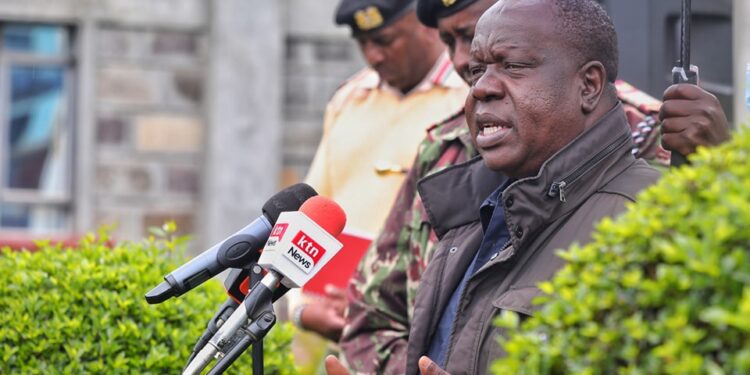 Former Interior CS Fred Matiang'i has said that he fears for his life.Photo/Courtesy