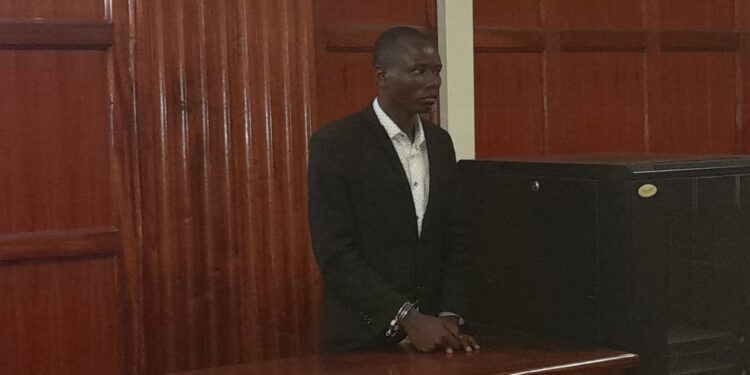 Musa Ogendo Sirangi Before Magistrate Robison Ondieki Where He Has Been Charged With Stealing A Laptop From Iebc Worth 220,000 On August 19Th 2022.Photo/Courtesy