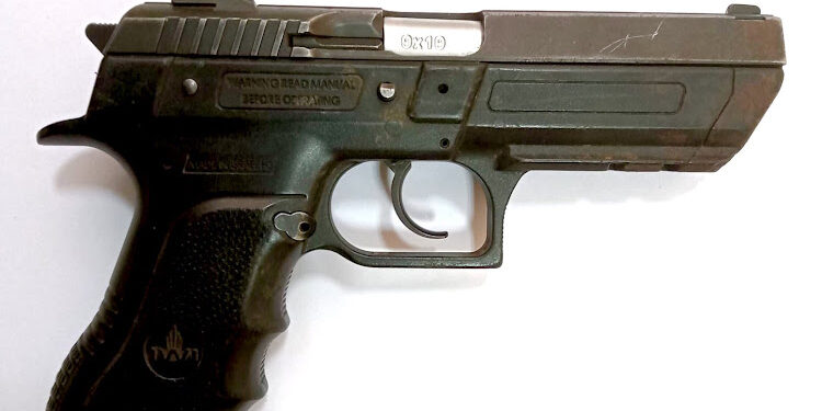 The officer reportedly lost his weapon while on a motorbike.Photo/Courtesy