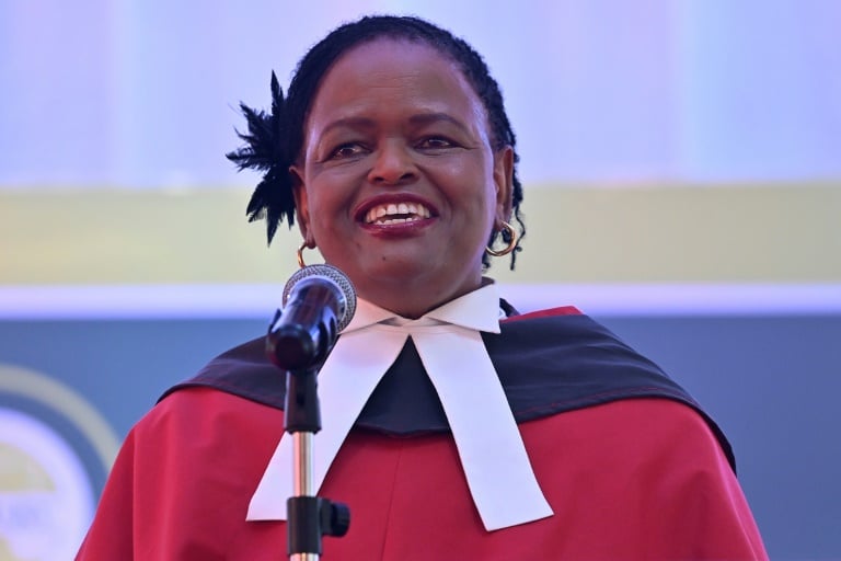 Martha Koome became Kenya's first woman chief justice in May 2021 | AFP
