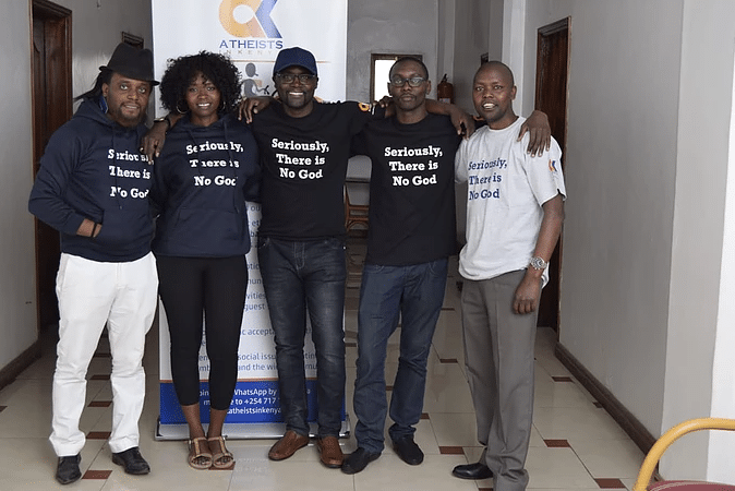 Members of the Atheists Society of Kenya at a past event.Photo/AIK